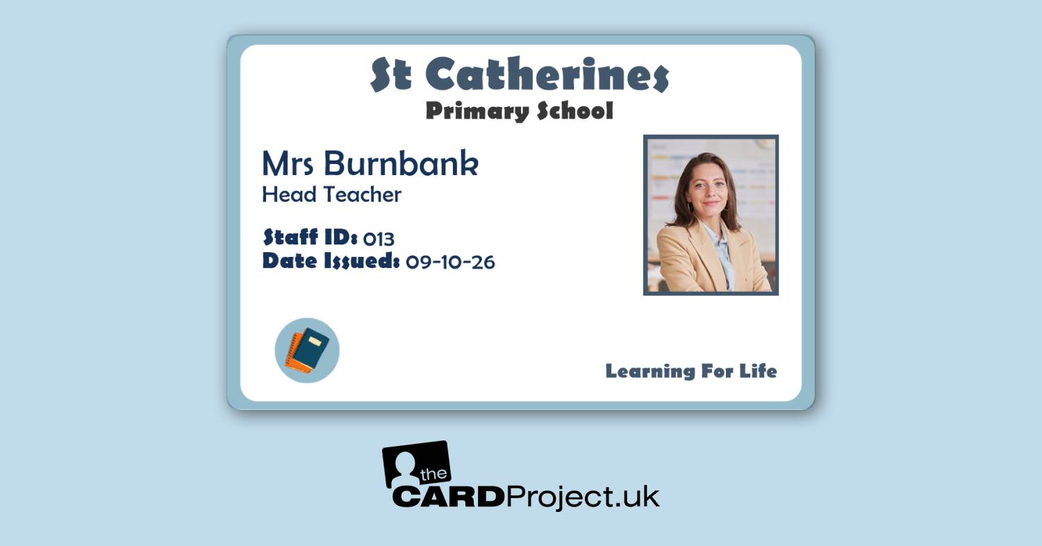 Primary School ID Learning Book Light Blue